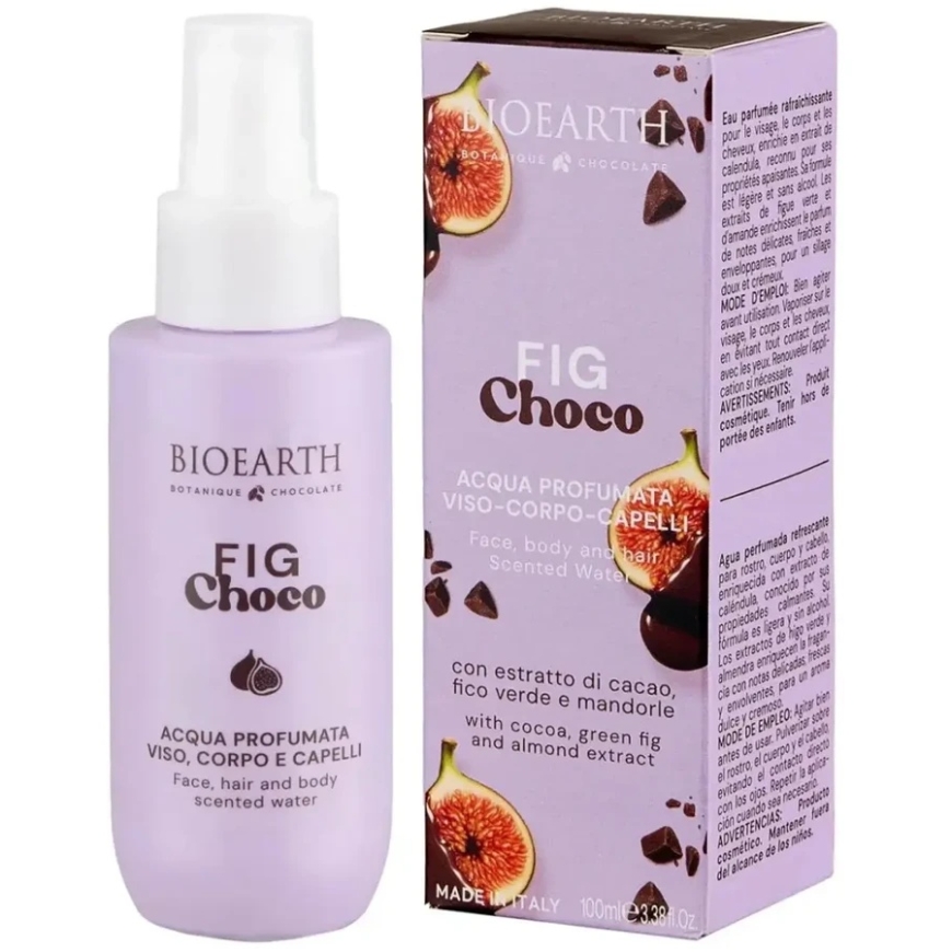 Bioearth Fig Choco Refreshing Mist Body, Face, and Hair Spray, 100 ml