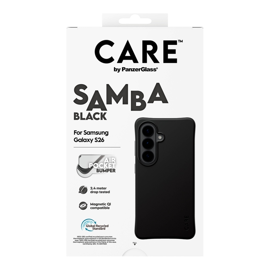 PanzerGlass CARE™ by ® Samba Case Black w. Qi Samsung Galaxy S26 mobiiltelefoni ümbris Kate Must – 3