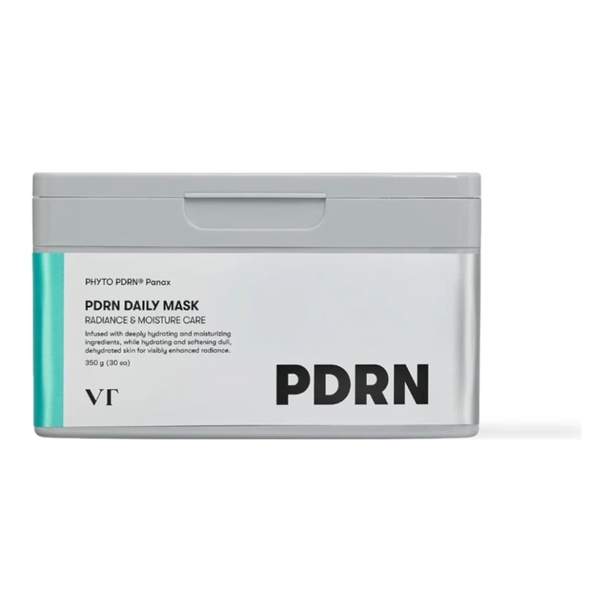 VT Cosmetics PDRN Daily Mask lapikujulised näomaskid PDRN-iga, 350 g/30 tk