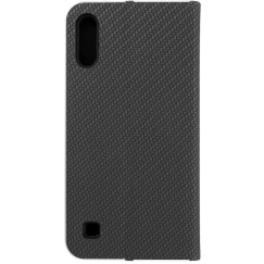 Dēklis Oem LUNA Book Carbon paredzēts Samsung Galaxy A10 melnā krāsā