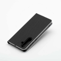 OEM LUNA Book Carbon -kotelo Samsung Galaxy A10:lle musta.