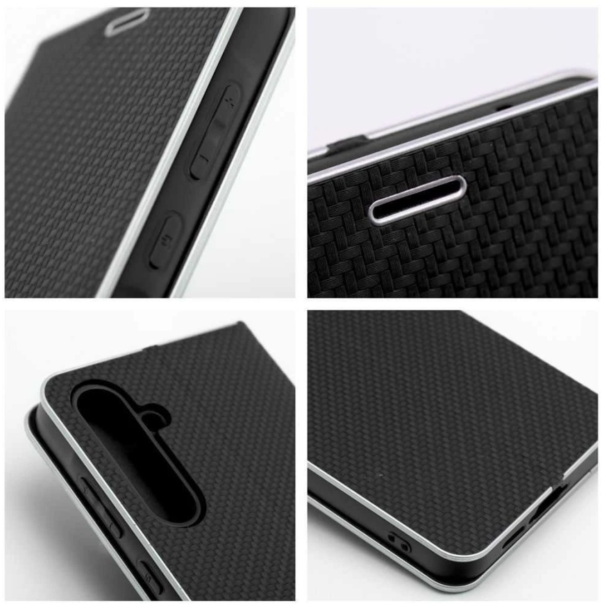 OEM LUNA Book Carbon -kotelo Samsung Galaxy A10:lle musta. – 5