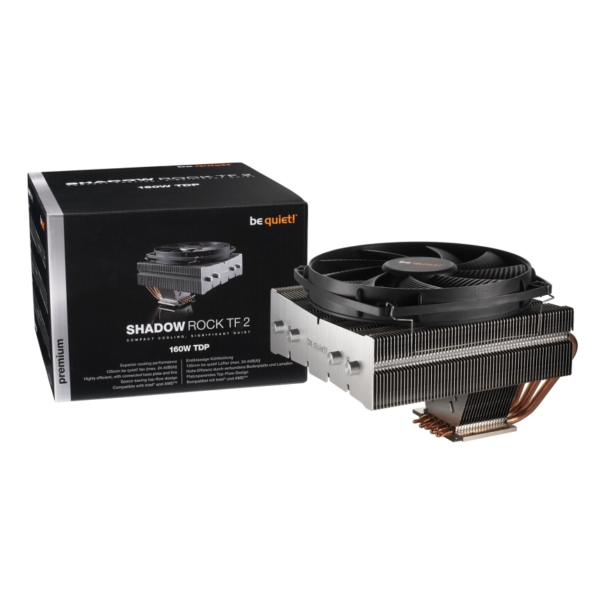 be quiet! Shadow Rock TF 2 Procesorius Aušintuvas 13,5 cm Juoda, Vario, Sidabras – 5
