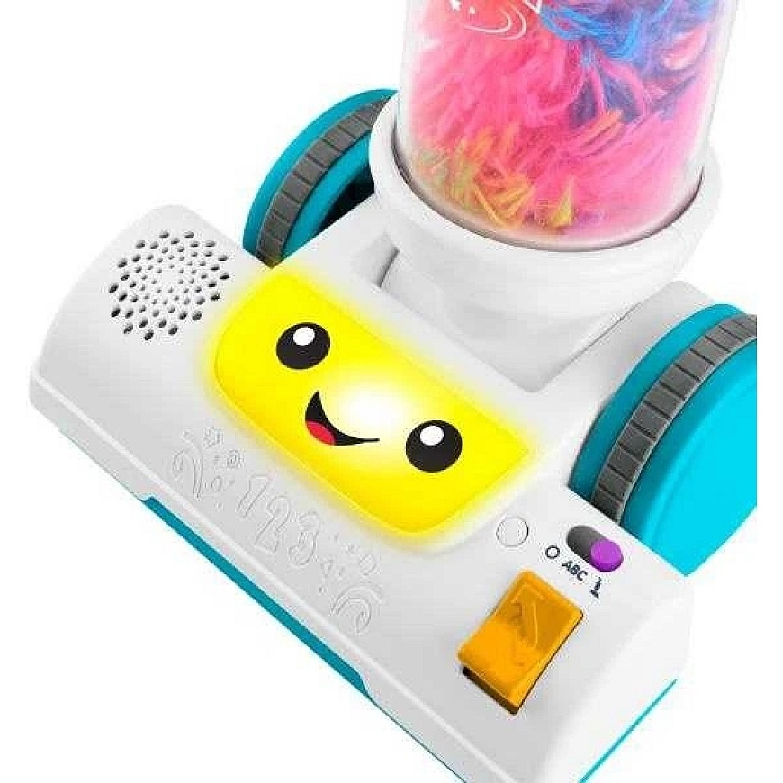 Mattel Fisher Price 2-in-1 Vacuum Cleaner for Kids Interactive Learning Laugh and Learn + Broom – 3