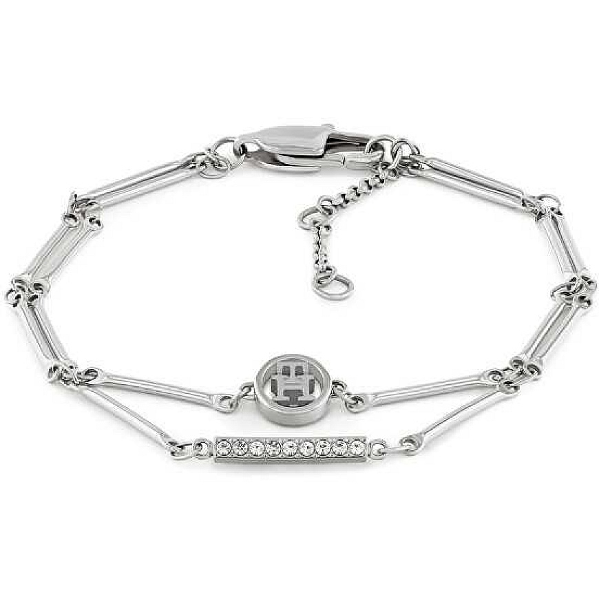 Tommy Hilfiger Eleganta divkārša aproce ar kristāliem 2780999