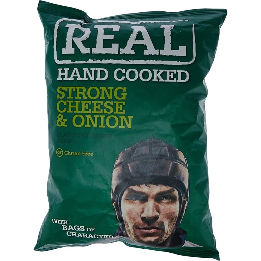 REAL Potato Chips, Cheese and Onion Flavor, 150 g