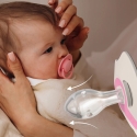 LOVI Silicone Dynamic Pacifiers Prime, Peony Pink, 6–18 Months, 3 pcs, 34/455