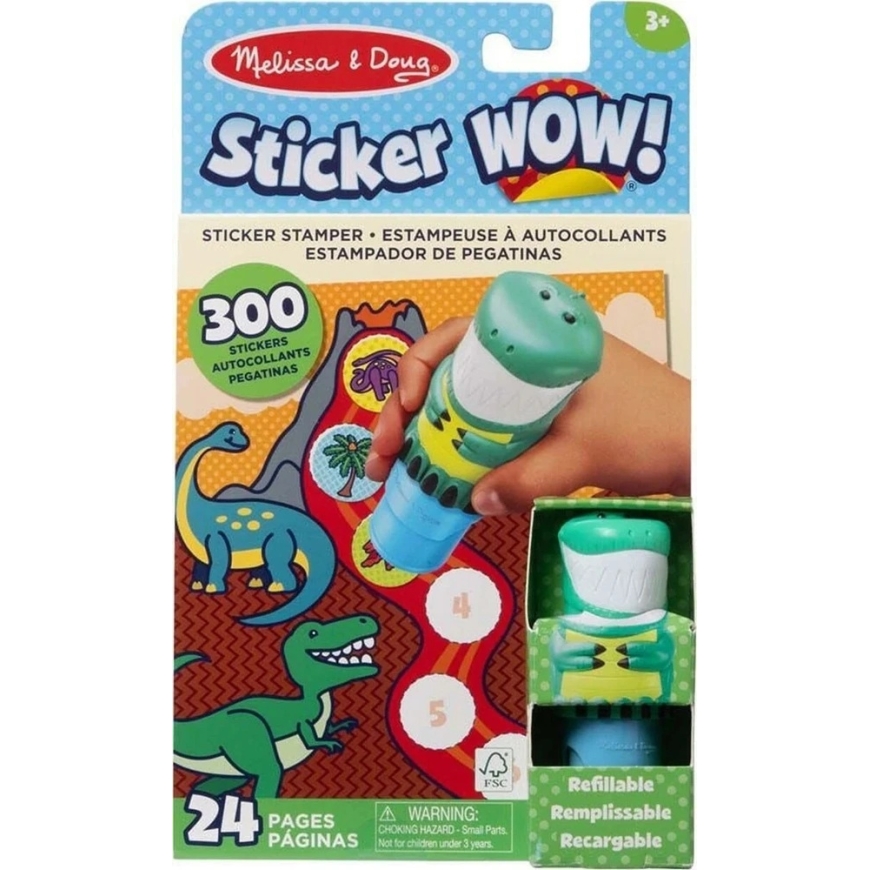 Melissa & Doug MELISSA STICKER WOW! Tegevusraamat, CDU – 2