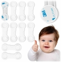 „Ricokids“ 798300 spintelės atidarymo apsaugos, 10 vnt., baltos „Ricokids“ 798300 spintelės atidarymo apsaugos, 10 vnt., baltos