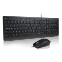 Lenovo Essential Wired Combo Black US Euro tastatūra Pele iekļauta Universāls USB Melns Lenovo Essential Wired Combo Black US Euro tastatūra Pele iekļauta Universāls USB Melns