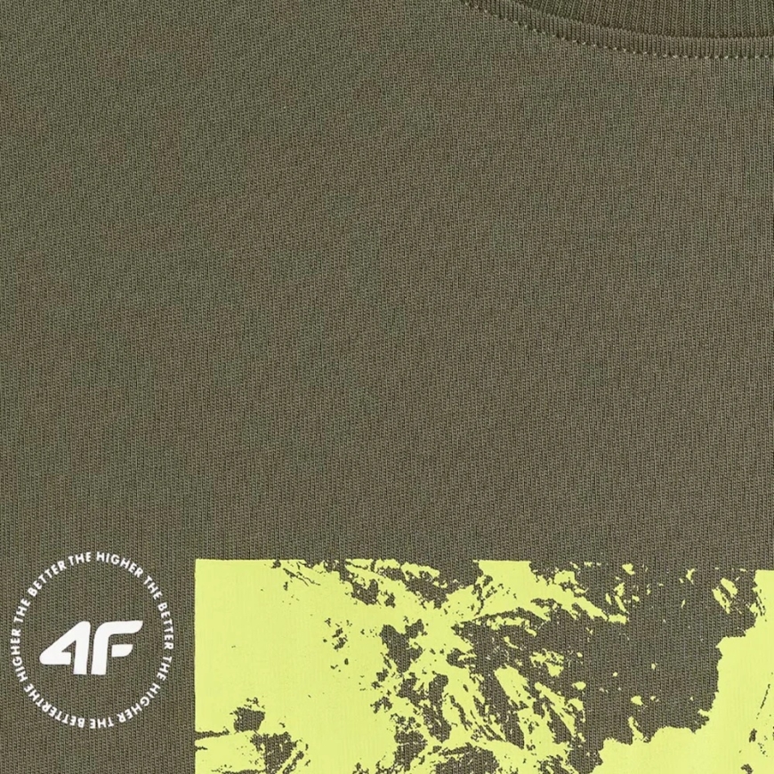 Meeste T-särk 4F M2823 khaki 4FWSS26TTSHM2823 43S (3XL) – 5