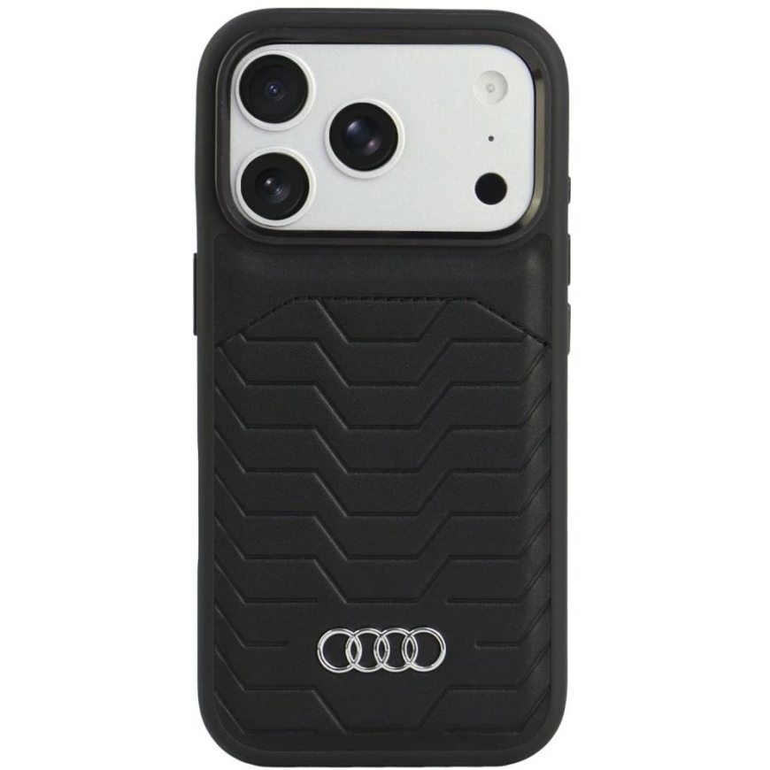 Audi GT Synthetic Leather MagSafe Case for iPhone 18 Pro / 17 Pro Black