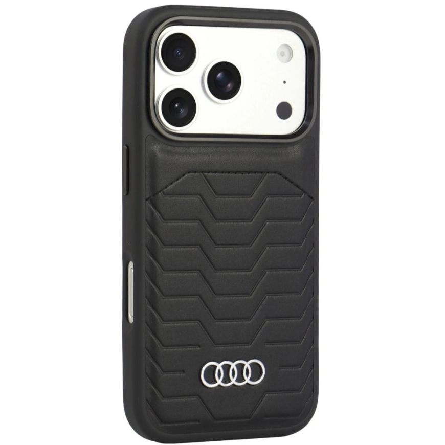 Audi GT Synthetic Leather MagSafe Case for iPhone 18 Pro / 17 Pro Black – 2