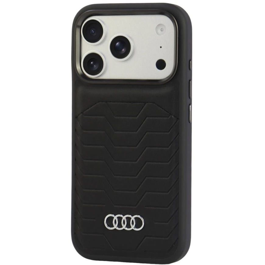 Audi GT Synthetic Leather MagSafe Case for iPhone 18 Pro / 17 Pro Black – 3