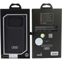 Audi GT Sintētiskās ādas MagSafe vāciņš iPhone 18 Pro / 17 Pro melns Audi GT Sintētiskās ādas MagSafe vāciņš iPhone 18 Pro / 17 Pro melns