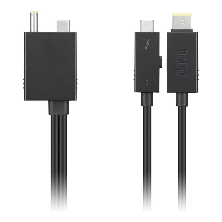 Lenovo 4X91K16970 Thunderbolt cable 0.7 m 40 Gbit/s Black – 2