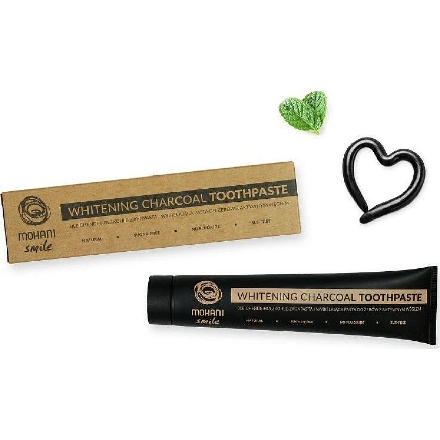 Mohani Activated Charcoal Toothpaste Smile Whitening 75ml