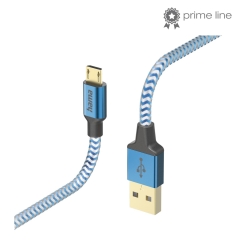 Hama Reflective USB кабель USB 2.0 1,5 m USB A Micro-USB B 0,48 Gbit/s Синий