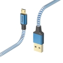 Hama Reflective USB кабель USB 2.0 1,5 m USB A Micro-USB B 0,48 Gbit/s Синий