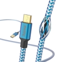 Hama Reflective USB кабель USB 2.0 1,5 m USB A Micro-USB B 0,48 Gbit/s Синий