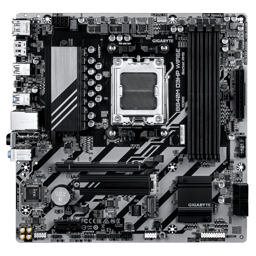 GIGABYTE B840M D3HP WIFI6E AMD B840 Socket AM5 Микро ATX – 2