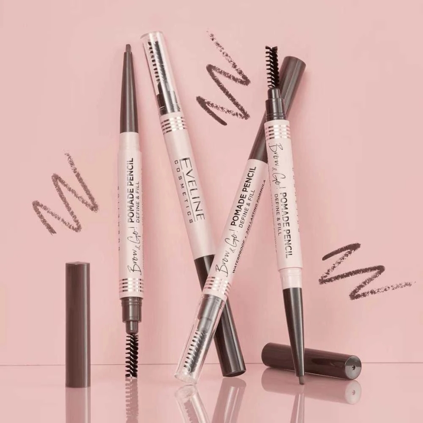 Eveline Cosmetics Brow&Go! Dark Brown Eyebrow Pomade – 2