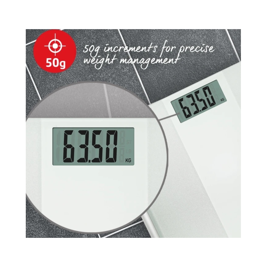 Salter 9009 WH3R Ultimate Accuracy Electronic Bathroom Scales White – 5