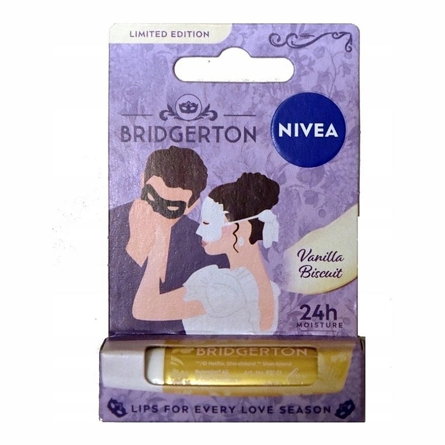 Nivea "Bridgerton Edition Sophie&Benedict" moisturizing lip color "Vanilla Biscuit" 4.8 g – 2