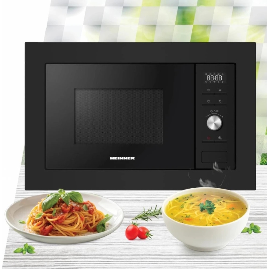 Integroitu mikroaaltouuni 1000W, 28L HMW-MDBI28GDBK HEINNER – 2