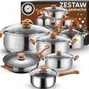 Retoo Complete 11-Piece Gas Induction Kitchen Utensil Set, Kettle, Pan + Lids - or202 Retoo Complete 11-Piece Gas Induction Kitchen Utensil Set, Kettle, Pan + Lids - or202