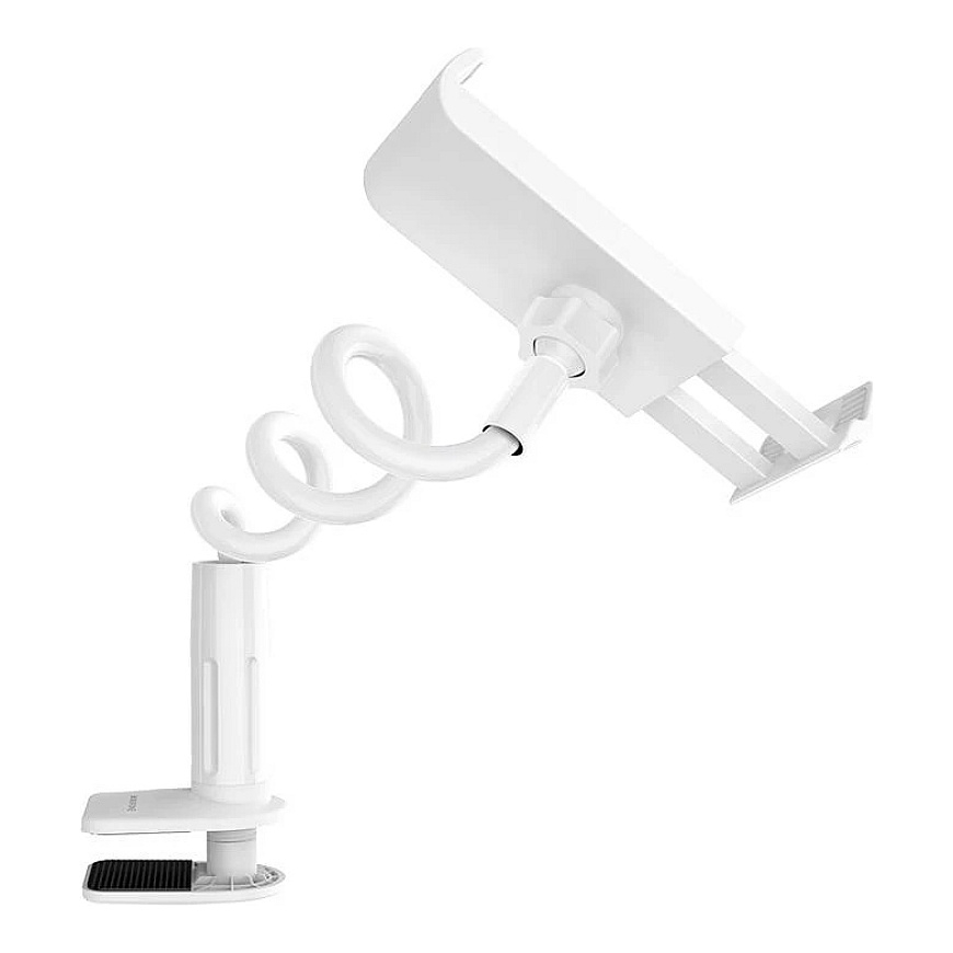 Borofone BH24 phone holder, attached to the desk, white.