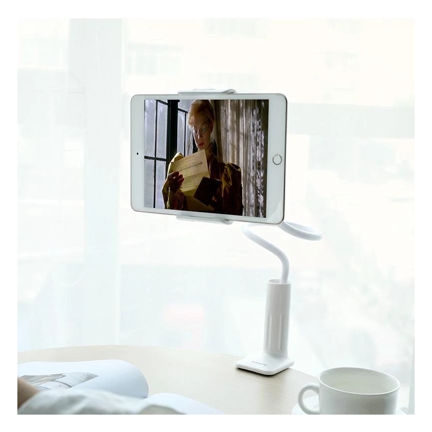 Borofone BH24 phone holder, attached to the desk, white. – 3