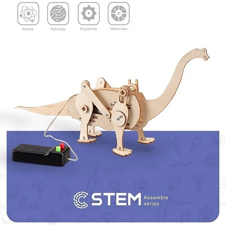 Extra Digital Wooden Constructor "Walking Dinosaur", educational model