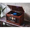 Victrola Navigator 8 in 1 Turntable with CD, Radio, and Cassette Function (VTA-600B-MAH-INT) Victrola Navigator 8 in 1 Turntable with CD, Radio, and Cassette Function (VTA-600B-MAH-INT)