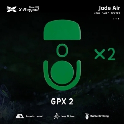 X-Raypad Jade Air Mouse Feet | Green, x2, Logitech G Pro X Superlight 2