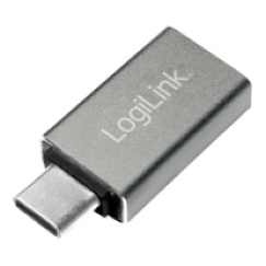 LogiLink AU0042 kabeļu spraudņu pāreja USB 3.1 type-C USB 3.0 Sudrabs