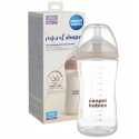 Canpolbabies CANPOL BABIES puslītes barošanas pudele ar knupīti NATURAL SHAPE, 330 ml, 35/402 Canpolbabies CANPOL BABIES puslītes barošanas pudele ar knupīti NATURAL SHAPE, 330 ml, 35/402