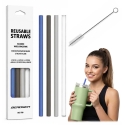 Reusable Plastic Straws for Cup Berdsen Set of 4 + Brush Reusable Plastic Straws for Cup Berdsen Set of 4 + Brush