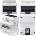 Qoltec 50980 three-phase electronic meter with reset | Energy consumption meter for DIN rail | 400 V | 100 A | LCD | LED | 4P Qoltec 50980 three-phase electronic meter with reset | Energy consumption meter for DIN rail | 400 V | 100 A | LCD | LED | 4P