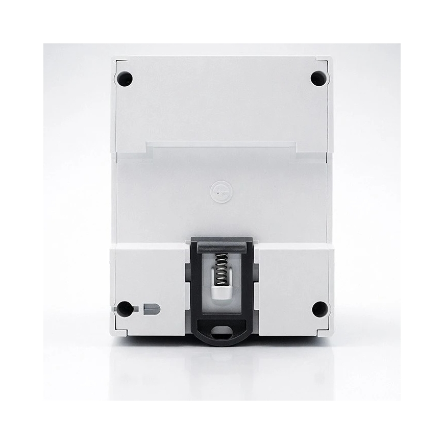 Qoltec 50980 three-phase electronic meter with reset | Energy consumption meter for DIN rail | 400 V | 100 A | LCD | LED | 4P – 4