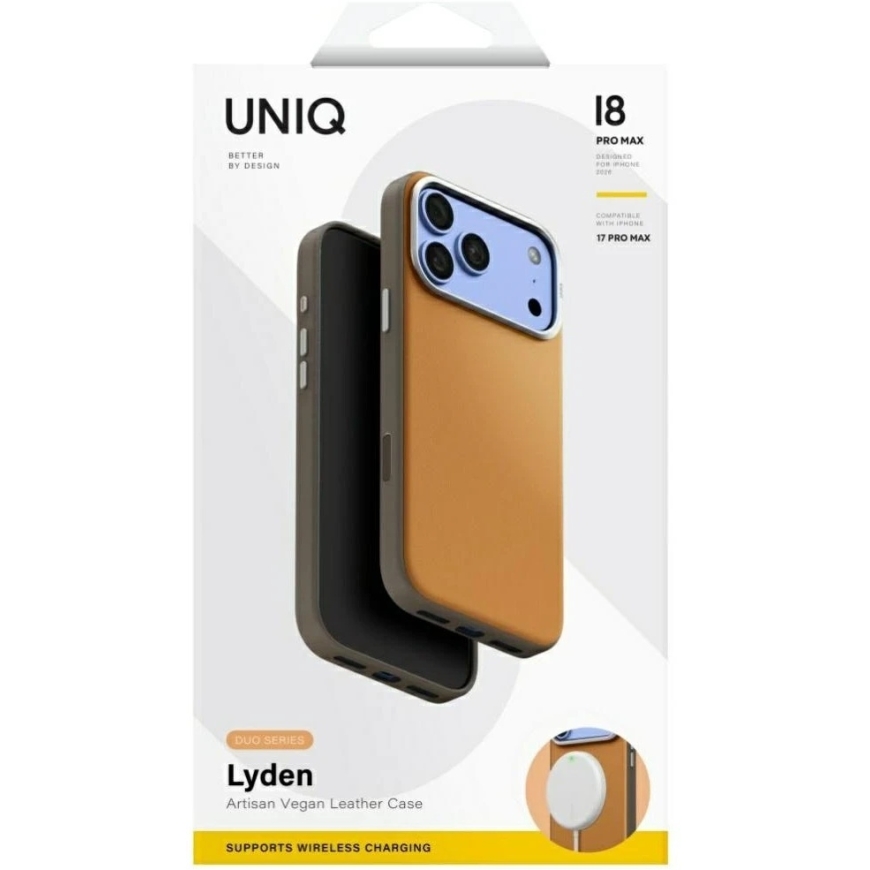 Dēklis UNIQ Lyden DS, paredzēts iPhone 18 Pro Max / 17 Pro Max, Magclick uzlāde, smilšu krāsa – 5