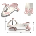Milly Mally Ride-on "Gravity" Cream-Pink Color Stroller