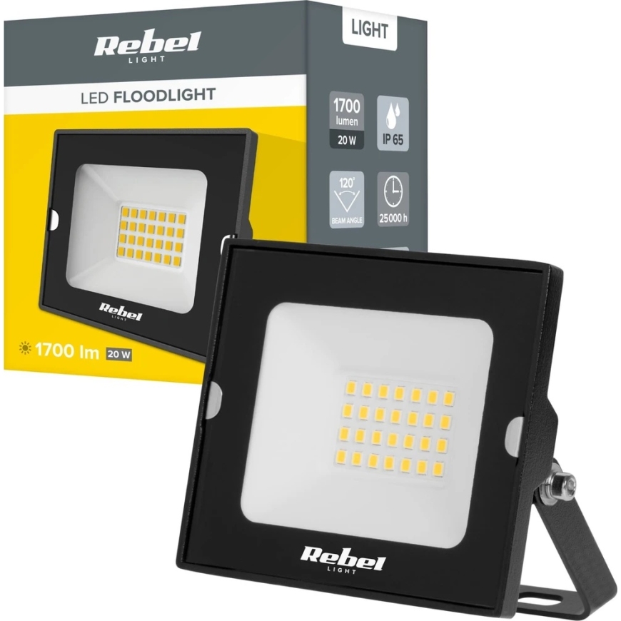 Prožектор Rebel LED 20W, 4000K, 230V – 5