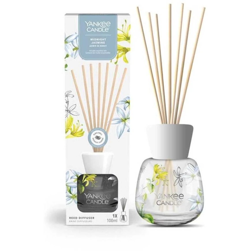Yankee Candle Midnight Jasmine signature scented diffuser, 100 ml