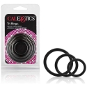 Calexotics TRI-RINGS Ring Musta