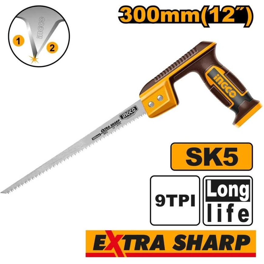 Ingco puidupinkimise säte 9TPI 300mm – 2