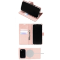 Mercury BlueMoon Diary MagSafe case for iPhone 17 Pro / 18 Pro, rose gold color. Mercury BlueMoon Diary MagSafe case for iPhone 17 Pro / 18 Pro, rose gold color.