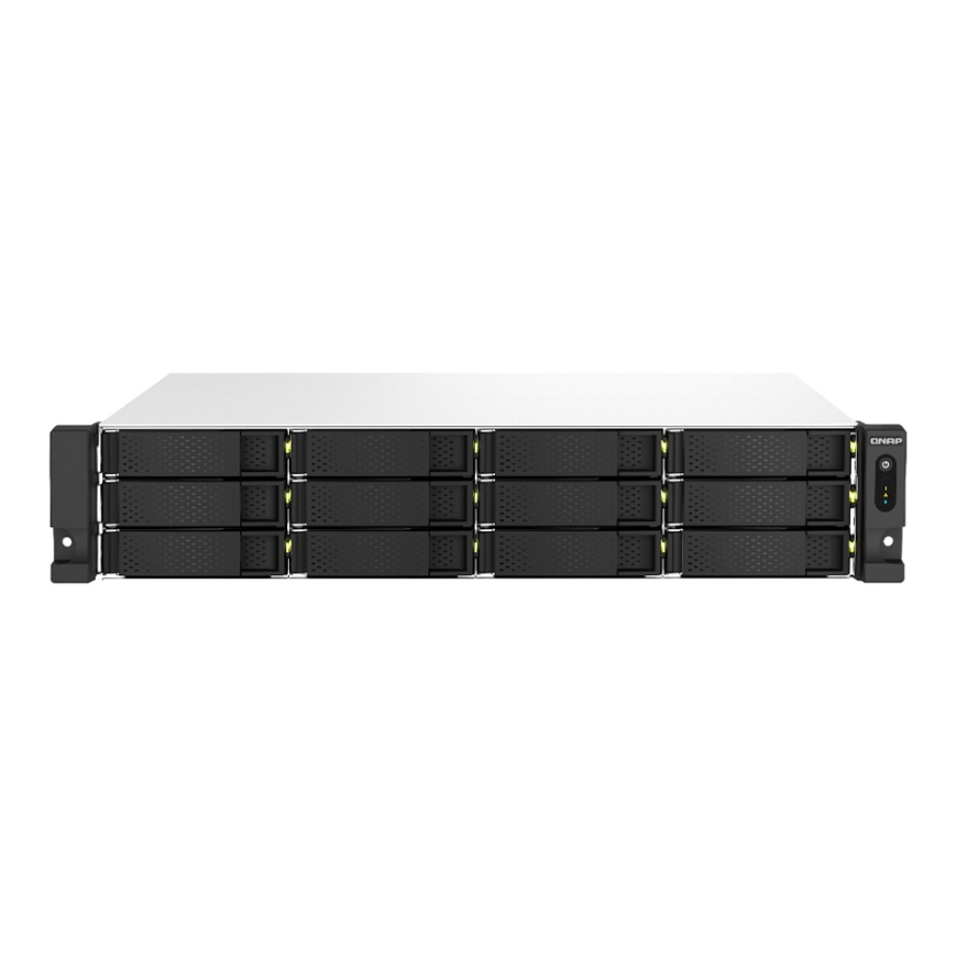 QNAP TS-1264U-RP NAS Stovas (2U) „Intel® Celeron®“ 8 GB DDR4 0 TB QNAP QTS Aliuminis, Juoda – 3