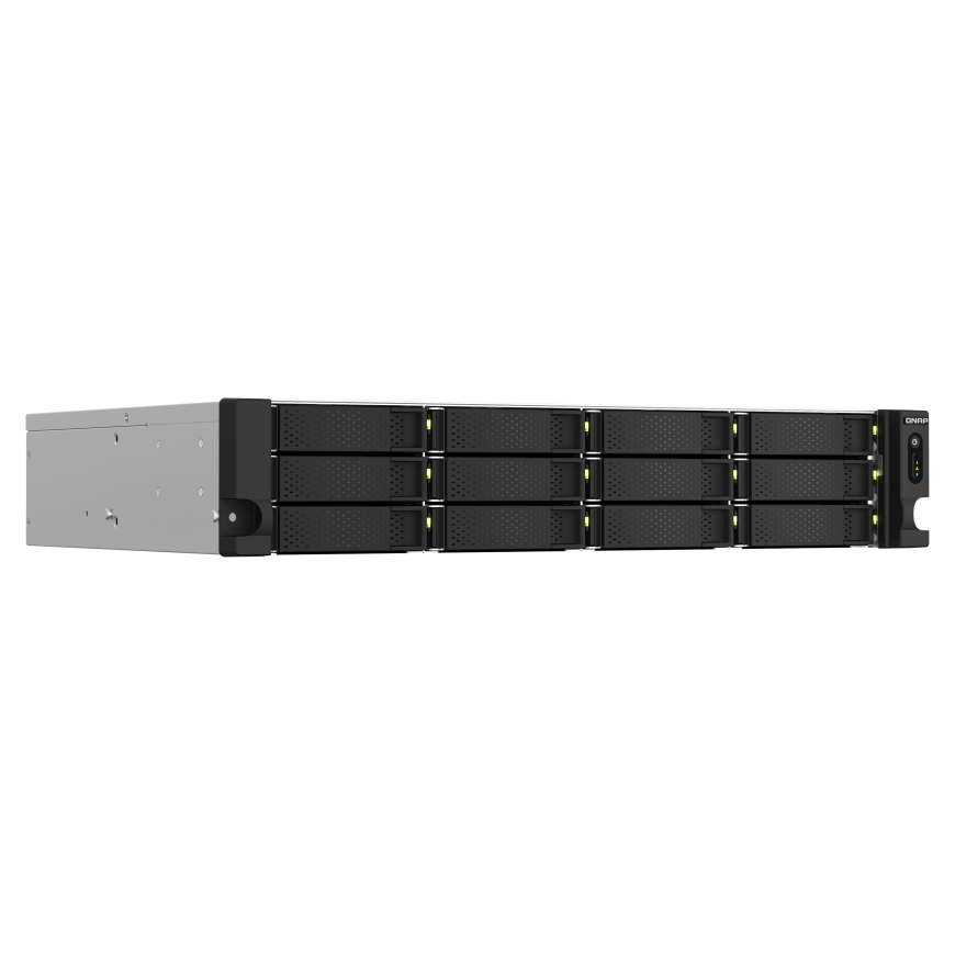 QNAP TS-1264U-RP NAS Стойка (2U) Процессор Intel® Celeron® 8 GB DDR4 0 TB QNAP QTS Алюминий, Черный – 5