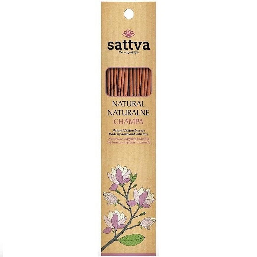 Champa Incense Sticks, Sattva Ayurveda, 15 pcs.